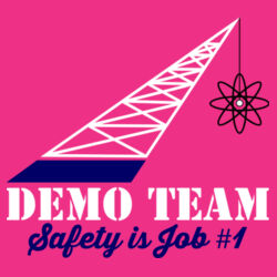 ADND 2 Logos and Flag Left Sleeve - Ladies Heavy Cotton ™ 100% Cotton Long Sleeve T Shirt Design