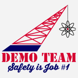 ADND 2 Logos and Flag Sleeve - Ladies Core Cotton V Neck Tee Design