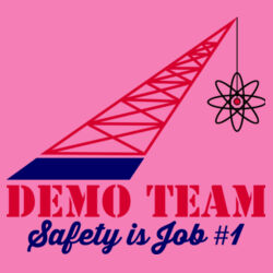 ADND 2 Logos and Flag Sleeve - Ladies Core Cotton V Neck Tee Design