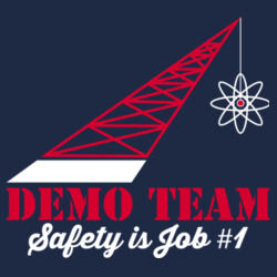 ADND 2 Logos and Flag Sleeve - Ladies Core Cotton V Neck Tee Design