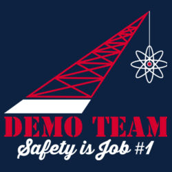 ADND 2 Logos and Flag Sleeve - Ladies Long Sleeve Fan Favorite V Neck Tee Design