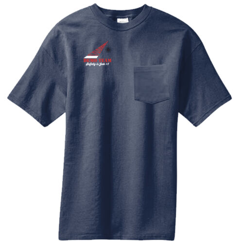 ADND 2 Logos and Flag Sleeve - Core Blend Pocket Tee Thumbnail