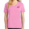 Ladies 5.4 oz 100% Cotton V Neck T Shirt Thumbnail
