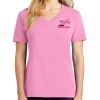 Ladies 5.4 oz 100% Cotton V Neck T Shirt Thumbnail