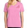 Ladies 5.4 oz 100% Cotton V Neck T Shirt Thumbnail