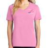 Ladies 5.4 oz 100% Cotton V Neck T Shirt Thumbnail