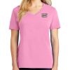 Ladies 5.4 oz 100% Cotton V Neck T Shirt Thumbnail