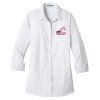 Ladies 3/4 Sleeve Micro Tattersall Easy Care Shirt Thumbnail