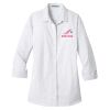 Ladies 3/4 Sleeve Micro Tattersall Easy Care Shirt Thumbnail