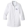 Ladies 3/4 Sleeve Micro Tattersall Easy Care Shirt Thumbnail